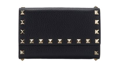 Valentino Rockstud Continental Wallet, front view